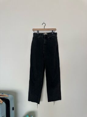 Madewell Baggy Straight Jeans Black Size 25